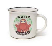 LEGAMI -Tasse Cup-puccino, Thème Sloth, Porcelaine New Bone China, Take a Break Collection, Multicouleur, capacité de 350 ml