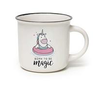 LEGAMI -Tasse Cup-puccino, Thème Unicorn, Porcelaine New Bone China, Take a Break Collection, Multicouleur, capacité de 350 ml