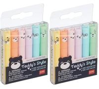 LEGAMI Teddy's Style Lot de 12 mini surligneurs