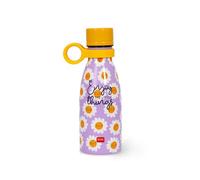 LEGAMI - Vacuum Bottle Hot & Cold Mini, Bouteille d'eau Thermique légère et résistante, Fermeture hermétique, poignée Amovible en Silicone, Acier Inoxydable, capacité 300 ML, Thème Daisy