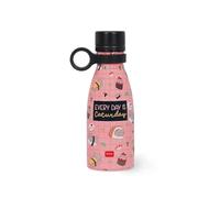 Legami - Vacuum Bottle Hot & Cold Mini, Sushi Cat, bouteille thermos légère et résistante, fermeture hermétique, poignée amovible en silicone, en acier inoxydable, capacité 300 ml