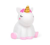 LEGAMI - Veilleuse pour Enfants, 4 Couleurs, Piles Incluses, 20 Heures d'Autonomie, 10,4x11,5 cm, Thème Licorne