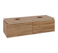 Legato Villeroy et Boch vasque B66800RH 140x38x50cm, pour 2 Lavabos , Kansas Oak