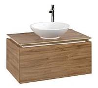 Legato Villeroy und Boch vasque B56900RH 80x38x50cm, centre de vanité, chêne Kansas