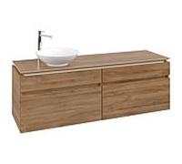 Legato Villeroy und Boch vasque B59600RH 160x55x50cm, meuble sous-vasque gauche, chêne Kansas