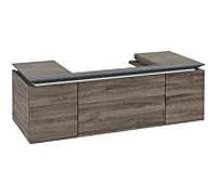 Legato Villeroy und Boch vasque B69600RK 120x38x50cm, centre de vanité, chêne pierre