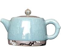 LeGDOr Théières Service À Thé Théière en Céramique Kung Fu Théière Chinois Rétro Théière Crackle Tea Crackle Tea Puer Tea Pot 230Ml Porcelaine Kung Fu Teaware