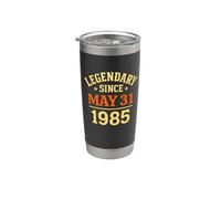Légendaire depuis le 31 mai 1985, superbe fête d'anniversaire rétro Gobelet isotherme en acier inoxydable double paroi