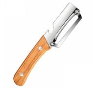LeGeYo Éplucheur inox 2-en-1 avec décapsuleur Éplucheur fruits & légumes poignée ergonomique 24×4,5 cm facile à nettoyer (1 pièce)
