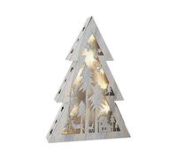Legler 10201 Shabby Chic Sapin lumineux Petit Bois Gris 28 x 28 x 18 cm