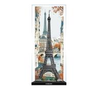 Lego 10307 Vitrine en acrylique pour Lego 10307 Motif Tour Eiffel Paris Boîte anti-poussière Compatible avec Lego 10307 (spray arrière C)