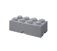 LEGO 4004 Brique de rangement empilable 8 - Collection design, Plastique, Gris Pierre Moyen, 50 x 18 x 25 cm