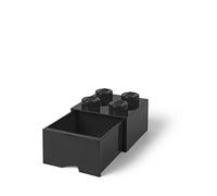 Brique de Rangement LEGO 1 tiroir 4 tenons - Noir