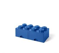 LEGO 40061731 Boîte à tiroirs LEGO STORAGE BRICK DRAWER 8, 2 tiroirs, bleu