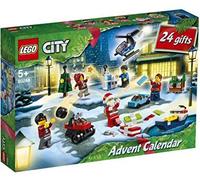 LEGO 60268 City Le Calendrier de l'Avent 2020 mini jeu de Construction de Noël avec des Véhicules Mirco, Traîneau et la Planche du Père Noël