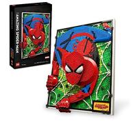 LEGO Art The Amazing Spider-Man 31209 Kit de décoration murale à construire et à exposer - Cadeau de super héros nostalgique pour adultes ou pour la rentrée scolaire pour les fans de Spider-Man