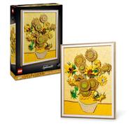 LEGO Art Vincent Van Gogh - Les Tournesols - Tableau Mural 3D avec pétales Mobiles - Set de Construction Adulte - Décoration pour Maison ou Bureau -Idée Cadeau pour Femme ou Homme Amateur d'art 31215