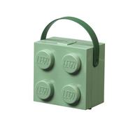 Boîte à goûter avec poignée, vert sable