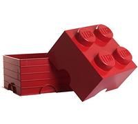 Brique de rangement Lego 4 tenons 5,7 litres - Rouge