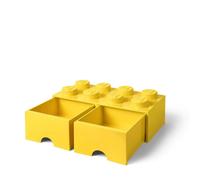 Lego brique de rangement à tiroirs - Jaune