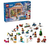 LEGO City Le Calendrier de l'Avent 2024 - Compte à rebours Avant Les Fêtes pour Enfants dès 5 Ans - 24 Surprises - Personnages avec des Pulls de Noël - Minifigurines de Père Noël et Mère Noël 60436