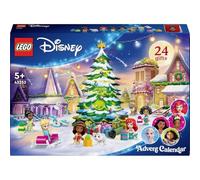 LEGO Disney Princess Calendrier de l'Avent 2024 - Jouet Festif avec 5 Micro-poupées - Set de Construction pour Enfants sur Le Thème de Noël - Cadeau pour Filles et Garçons dès 5 Ans 43253