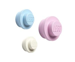 Lego Ensemble de Cintres muraux (Blanc, Bleu Clair, Rose), Mélange, Petit, Moyen, Grand