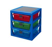 Room Copenhagen - Boîte de rangement Lego 3 tiroirs personnalisables - Bleu