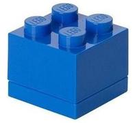 LEGO mini pierre de rangement 4 plots 4,6 x 4,3 cm polypropylène bleu Bleu G