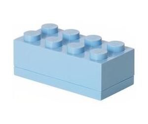 LEGO mini pierre de rangement 8 plots 4,6 x 9,2 cm PP bleu clair Bleu G