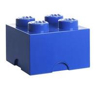 Brique Rangement Empilable 4 plots LEGO® Bleu