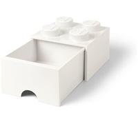 Brique de Rangement LEGO 1 tiroir 4 tenons - Blanc