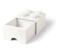 Brique de Rangement LEGO 1 tiroir 4 tenons - Blanc
