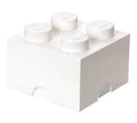 LEGO Brique de rangement 4 tenons 5,7 L empilable Blanc