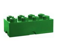 LEGO Boîte de rangement 2x4 8 plots – Polypropylène 25 x 50 x 18 cm Vert foncé