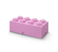 LEGO(R) pojemnik klocek ósemka różowy jasny NHG