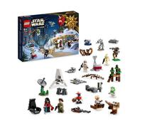 LEGO Star Wars 75366 Le Calendrier de l'Avent 2023, avec 24 Cadeaux de Nöel dont 9 Personnages, 10 Jouets de Véhicules