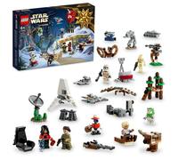 LEGO Star Wars 75366 Le Calendrier de l'Avent 2023, avec 24 Cadeaux de Nöel dont 9 Personnages, 10 Jouets de Véhicules