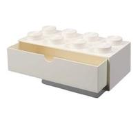 LEGO tiroir de bureau 8 plots 31,6 x 15,8 cm polypropylène blanc Blanc G