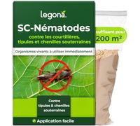 Legona Nématodes SC contre courtilières, 100,0 millions pour 200 m² | Steinernema carpocapsae contre courtilières et larves de tipules