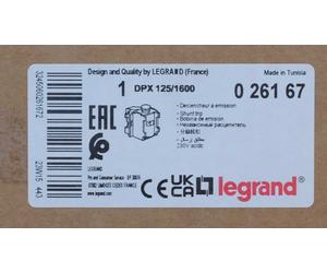 Legrand 0 261 67 Déclencheur à émission de courant pour DPX250 et DPX-IS. 026167