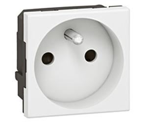 Legrand 0 771 11 boitier de prise de courant Type E (FR) Blanc