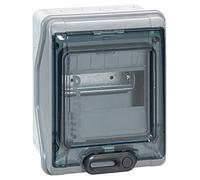 Legrand 001906 Coffret Étanche Plexo avec Embouts à Perforation Directe Prémontés IP65 IK09, 6 Modules, Gris