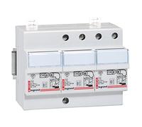 Legrand 003953 Parafoudre pour Protection Ttableau D'abonné avec Protection Intégrée Type 2 Imax 12kA/Pôle, 3P+N, 6 Modules, Blanc