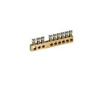 Legrand Bornier de répartition nu à visser 004805, 1 connexion, 6–25 mm², 122 mm, Or