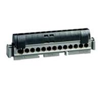 Legrand 004856 Bornier de Répartition Isolé IP2X Phase, 1 Connexion, 6mm² à 25mm², 176mm Longueur, Noir