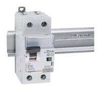 Legrand Interrupteur différentiel FI/LS DX3 410965 B 16A 1P+N 6kA 30mA Type A 230V 2 modules