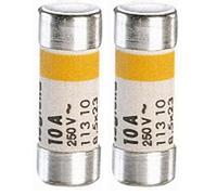Legrand 011310 Cartouche Cylindrique Domestique sans Voyant, 8.5mmx23mm, 10A (Lot de 2)