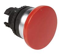 Legrand 023834 Tête Coup de Poing à Impulsion Non Lumineuse IP69, Ø40mm, Osmoz Composable, Rouge