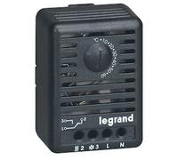 Legrand 034847 Thermostat de 5°C à 60°C avec Contact à Ouverture ou Fermeture pour Coffret ou Armoire, Fixation sur Rail